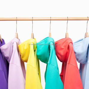 Sudadera con Capucha Unisex de Alta Calidad, Color Sólido, Hombros Caídos, 400g, 100% Algodón, Sudadera Extra Grande para Hombre - Product Image 3