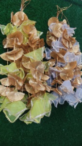 Tela de red vibrante borla colorida con flor de Gota decoración India boda Haldi Diwali Eid telones de fondo cadena decoración de fiesta - Product Image 2