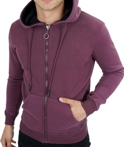 Sudadera con Capucha y Cremallera a Precio Económico 2025, Ropa Casual de Hip Hop para Hombre, Sudadera con Capucha y Cremallera con Logotipo Personalizado, Estilo Casual Cherry - Product Image 6