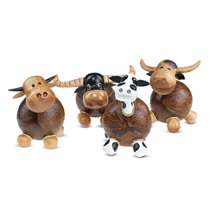 Nuevo diseño natural de madera de coco decoraciones de animales regalo divertido para niños decoraciones de mesa hechas a mano en Vietnam - Product Image 6