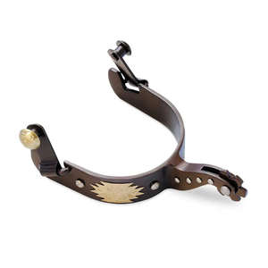 Botas de vaquero y espuelas de acero inoxidable personalizables de alta calidad para equitación ecuestre Color negro circunferencia equina incluida - Product Image 6