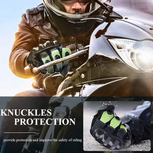 Nouveaux gants de moto sportifs en cuir imperméables, design personnalisé, style professionnel, unisexe, pour l'extérieur, à doigts entiers - Product Image 6