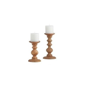 Portavelas de Madera Decorativos Navideños Hechos a Mano, Portavelas de Madera 100% Natural para Decoración de Hoteles - Product Image 4