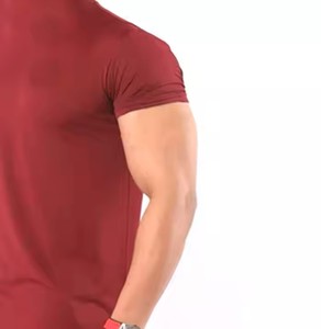 Camiseta de punto con letras para hombre de alta calidad 100% algodón diseño OEM personalizado - Product Image 2