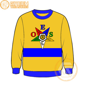 Orden personalizada de la estrella del Este Sudadera bordada de lana de algodón Suéter de alta calidad Ropa griega OES Sudaderas - Product Image 1
