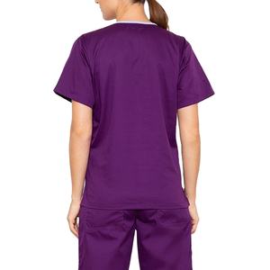 Conjuntos de Uniformes Quirúrgicos Personalizados de Manga Corta de Poliéster y Algodón para Mujer, Trajes de Doctora de Hospital, Ropa de Enfermera 2026 - Product Image 5