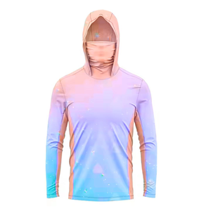 Haute qualité Sublimation poisson séchage rapide Upf 50 manches longues femmes hommes chemises à séchage rapide chemise de pêche avec capuche - Product Image 4