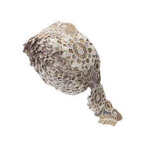 2025 haute qualité concepteur brodé perlé dentelle garniture pour robes paillettes décorées rubans prix de gros pour l'exportation inde - Product Image 1