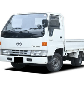 For Dyna White <b>Flatbed</b> Commercial <b>Truck</b> Left Steering Manual Diesel R16 Aluminium Alloy Roof Rack Fabric Seats - Product Image 1
