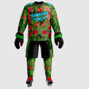 Uniforme de Hockey sobre Hielo Personalizado Profesional de Poliéster de Alta Calidad, Servicio OEM, Nombre del Equipo, Uniforme con Patrón en Blanco - Product Image 1