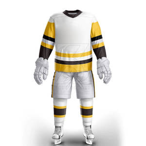 Ensemble d'uniformes de hockey sur glace personnalisés avec maillot et pantalon pour les équipes professionnelles et personnalisées Uniforme de hockey sur glace - Product Image 1
