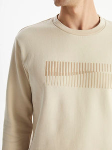 Sudaderas al por Mayor 100% Algodón con Cuello Redondo, Color Personalizado, Manga Larga para Hombre, Sudaderas de Alta Calidad con Serigrafía - Product Image 5