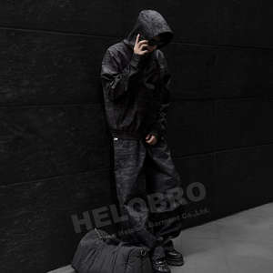 <b>Camo</b> Print <b>Waterproof</b> <b>Jackets</b> Sweatpants Set Premium Men Nylon Lightweight Camouflage Tracksuit Zipper Windbreaker Sweatsuit - Product Image 4