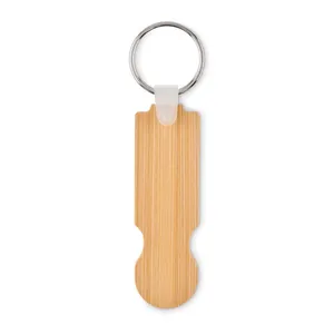 Portachiavi in Legno di Bambù Sostenibile per Merchandising Eco-Friendly - Product Image 3