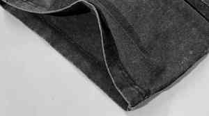 T-shirts Streetwear à manches longues double couche avec logo en coton personnalisé sérigraphié pour hommes, nouveauté 2024 - Product Image 3