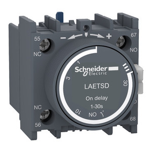 Timer SCHNEIDER ELECTRIC LAETSD EasyPact TVS 1 NO + 1 NC con Funzioni di Ritardo e Temporizzazione - Product Image 1