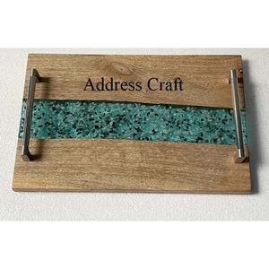 ถาดเสิร์ฟอาหารแบบกำหนดเอง,ถาดรับประทานอาหารบนโต๊ะอาหารสำหรับบ้านโรงแรมร้านอาหารบ้านถาดเรซินและไม้ธรรมชาติดีไซน์ล่าสุด - Product Image 1