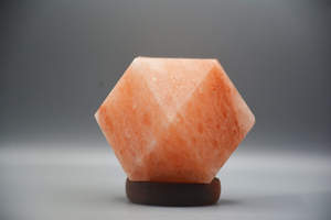 Lampes de sel en forme de diamant de l'Himalaya avec ampoule et câblage, lampes de sel du Pakistan, lampes de sel de l'Himalaya en gros - Product Image 6