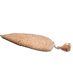 手工编织拉菲草袋手工编织棕榈叶钩针花边沙滩袋直接来自印度供应商