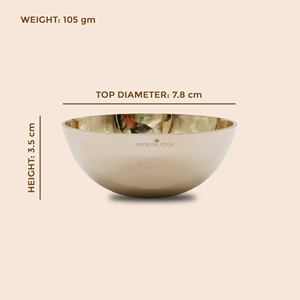 ดั้งเดิมเทคนิคอินเดียโบราณ Kansa Vatki ถ้วยทองแดงนวดเท้าผ่อนคลายด้วยตนเอง - Product Image 4