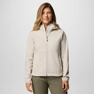 Chaqueta Softshell con capucha para mujer de piedra oscura de la mejor calidad, mangas completas y a prueba de viento, chaquetas Softshell para correr al aire libre para mujer - Product Image 1