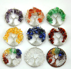 Collier arbre de vie en pierre de lune naturelle Offre Spéciale en vrac de la meilleure qualité pour la fabrication de bijoux - Product Image 5