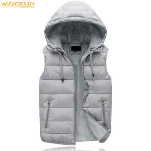 Chaqueta de burbuja transpirable con capucha y cremallera para hombre con logotipo personalizado más vendida para el invierno a precio mayorista - Product Image 6