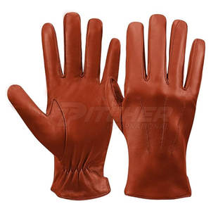 Guantes de Pantalla Táctil de Cuero Ecológicos de Alta Calidad con Logotipo Personalizado de Marca Privada, Transpirables para Invierno y Actividades al Aire Libre - Product Image 1