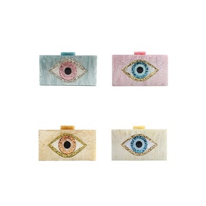 Pochette à main de qualité tendance du milieu du siècle pour femmes pochette en résine sac de soirée chaînes fermeture éclair étanche léger pour mariage - Product Image 2