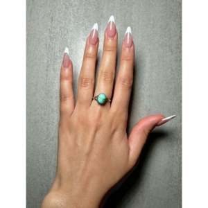 Randy Boyd's <b>Boho</b> Sonoran Mountain Turquoise & Sterling <b>Silver</b> <b>Ring</b> Size 6 Vermeil Plating Bezel Setting for Everyday Wear Gift - Product Image 5