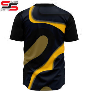 Venta al por mayor de ropa deportiva con logotipo personalizado Jersey de Béisbol Mundial impreso con técnica de sublimación hecho poliéster fabricante de Pakistán - Product Image 2