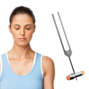 256Hz Cuerpo Relajación muscular Tuning Fork Percusor neurológico Buck Nerve Reflex Percussor Masajeador Martillo Sonido Terapia Set - Product Image 3