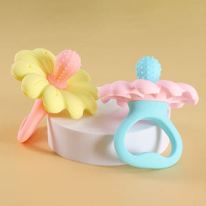 WONDERFUL <b>Food</b> Grade Silicone Teether Ring BPA-Free Baby Molar <b>Toy</b> for 0-6 & 6-12 Months Fun & Comfortable Baby Teethers - Product Image 1