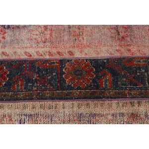 Alfombra turca de 2.3x8 pies, alfombra vintage con diseño floral rojo - Product Image 5