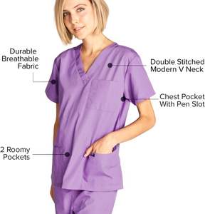 Uniformes de algodón unisex, trajes médicos de enfermería personalizados para hospitales, ropa de médico y enfermera personalizada para correr al por mayor - Product Image 5