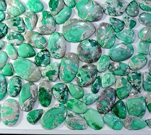 AAA + Cabochons de pierres précieuses en vrac Variscite naturelle de qualité supérieure Mélange de pierres précieuses en vrac de forme et de taille pour la fabrication de bijoux - Product Image 1