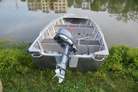Bateau de pêche sportive CE personnalisé longueur 4m en aluminium nouvel état pour le nettoyage de la rivière et la navigation de vitesse Fournitures marines