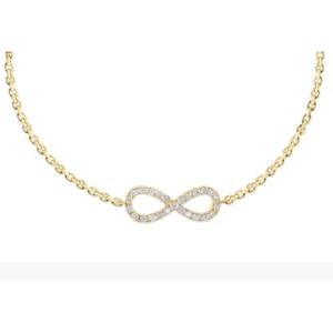 Lab Grown Diamond Infinity <b>Bracelet</b> 10k 14k 18k <b>Gold</b> <b>White</b> Yellow Rose <b>Bracelets</b> Full Custom Gift for Women Make to Order - Product Image 4