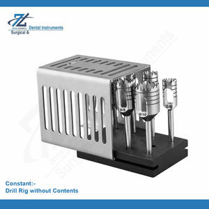 Ensemble de perceuse dentaire manuelle en acier inoxydable sans contenu ni instruments - Product Image 2