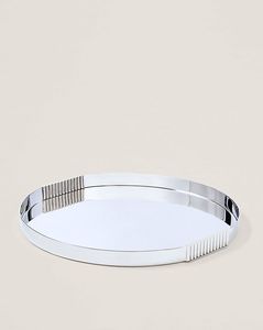 Bandeja de servicio de mesa de metal para decoración del hogar Bandeja plateada de nueva llegada para restaurante de hotel y bandeja de bar - Product Image 3