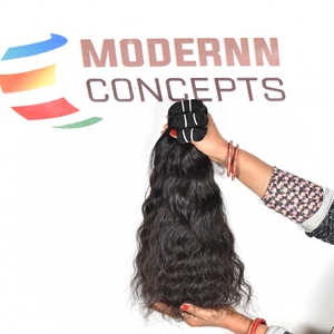 Cheveux naturels à cuticule alignée, prix d'usine de gros, tissage brésilien non transformé, faisceaux de cheveux humains vierges ondulés - Product Image 2