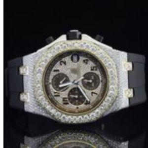 Reloj de Moissanite de lujo personalizado | VVS Iced Out Skeleton | Pasa el probador de diamantes al por mayor - Product Image 5