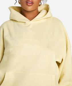 Sudadera Deportiva de Alta Gama para Mujer, Talla Grande, Ropa Deportiva, Algodón, Moda Urbana, Bordado, Serigrafía, Camiseta Lisa Teñida con Capucha - Product Image 3