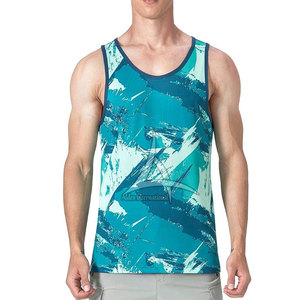<b>Top</b> Slim Fit Casual Men's Gym Tank <b>Top</b> Sleeveless High Quality Breathable Quick Dry 100% Cotton - Product Image 1