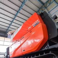Moissonneuse-batteuse à riz 2025 DC-120X 120HP, puissante, 4 roues motrices, équipement agricole, machine durable pour une récolte efficace du riz