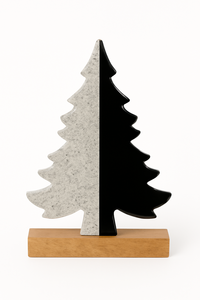 Casse-tête multicolore Sculpture d'arbre Art abstrait unique avec base en bois Décoration moderne pour la maison ou le bureau - Product Image 2