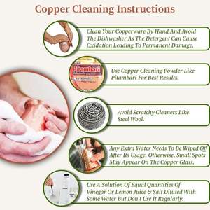 Gobelet en cuivre finition brillante écologique Avantages ayurvédiques idéaux pour la désintoxication et l'hydratation - Product Image 2