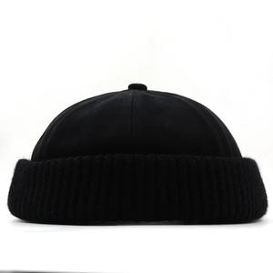 High Quality Winter Wool Knit Beanie Hat for <b>Men</b> Custom Embroidered Logo Manufacturers' Common Feature Warm Plain Knitted <b>Cap</b> - Product Image 3