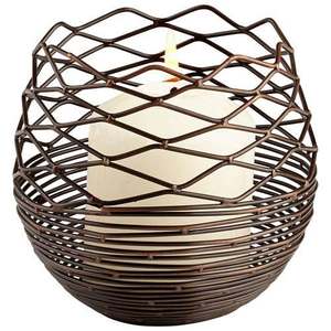 Bougeoir en métal au design fait à la main, support de bougie pour dîner ou décoration de fête de Noël pour la maison - Product Image 1