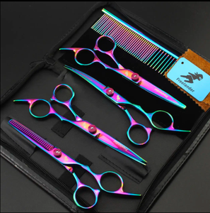 Instruments de beauté, ciseaux professionnels de haute qualité en acier inoxydable, kit pour salon, sûrs et réutilisables - Product Image 1